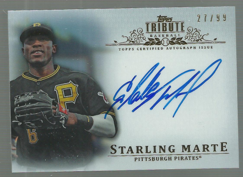 2013 Topps Tribute Autographs #SM Starling Marte