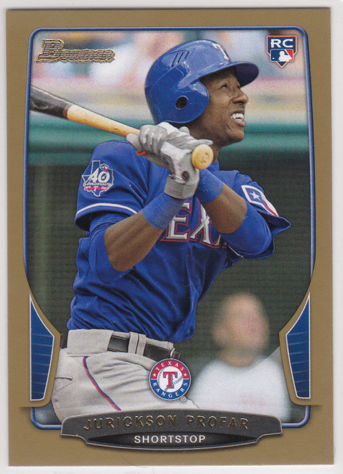 2013 Bowman Baseball "Main Set Gold" Parallel Cards - Picture 154 of 389