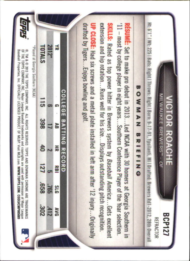 2013 Bowman Chrome Baseball Part 4 - Picture 199 of 316