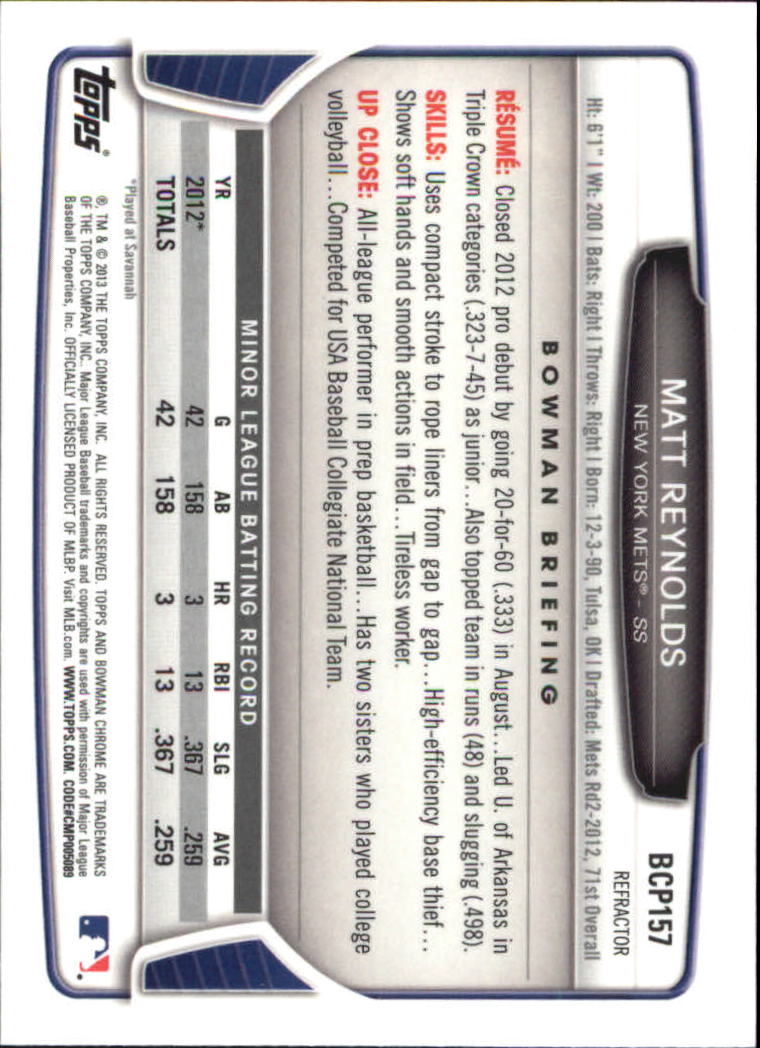 2013 Bowman Chrome Baseball Part 4 - Picture 237 of 316