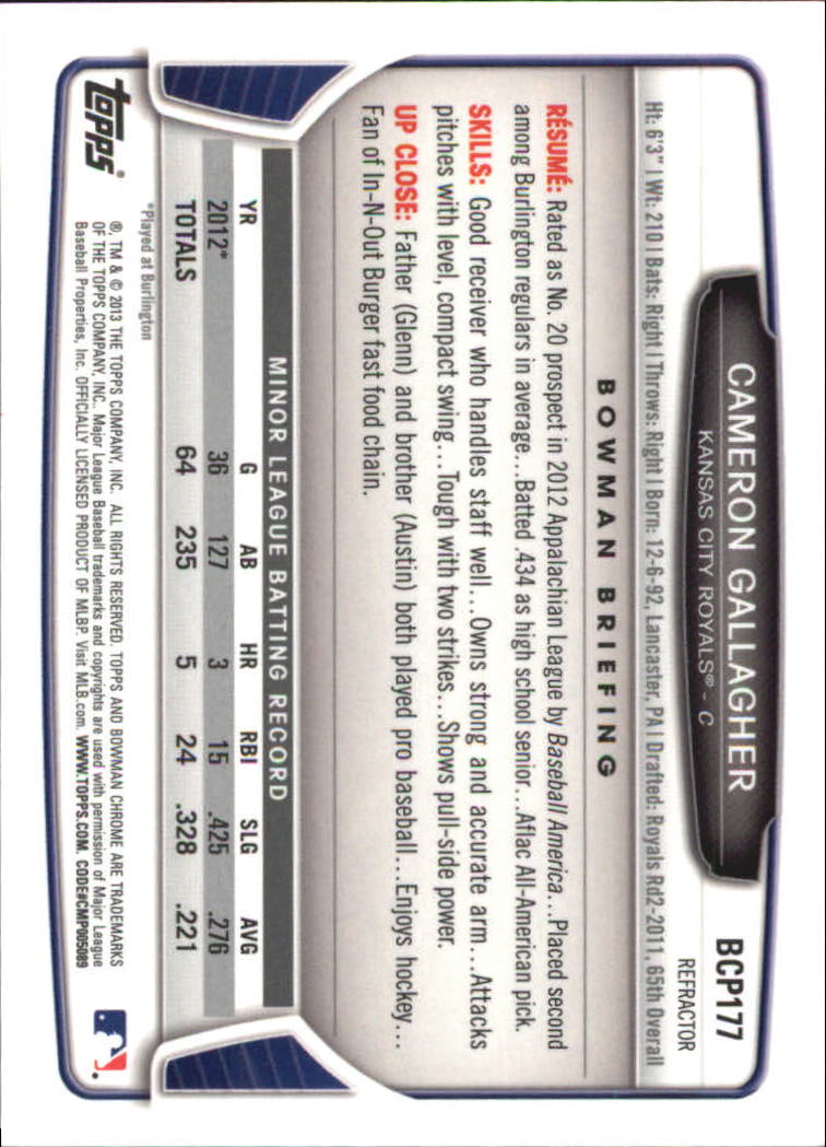 2013 Bowman Chrome Baseball Part 4 - Picture 266 of 316