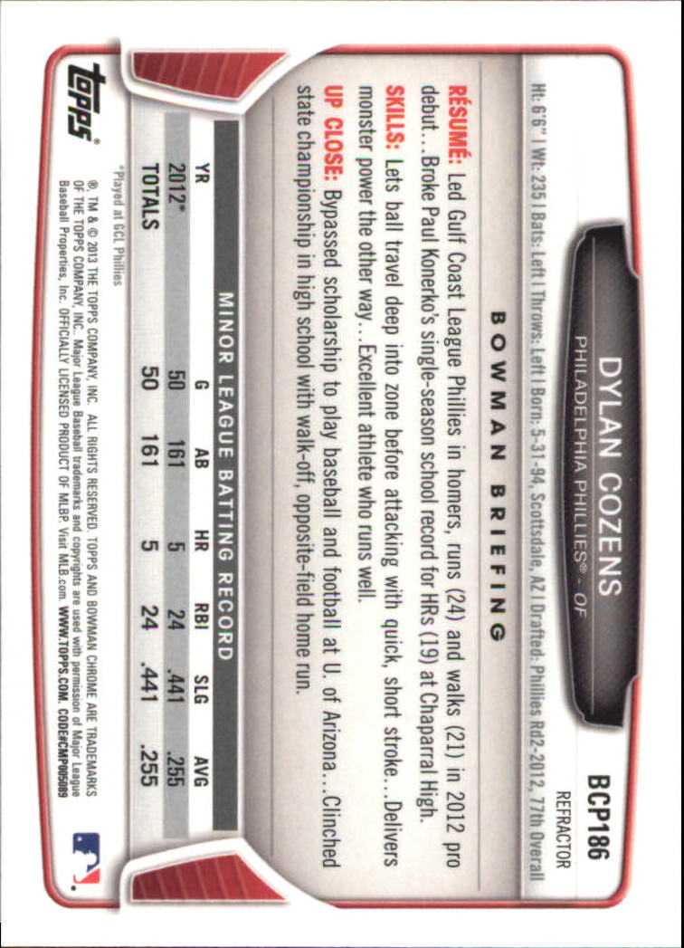 2013 Bowman Chrome Baseball Part 4 - Picture 278 of 316
