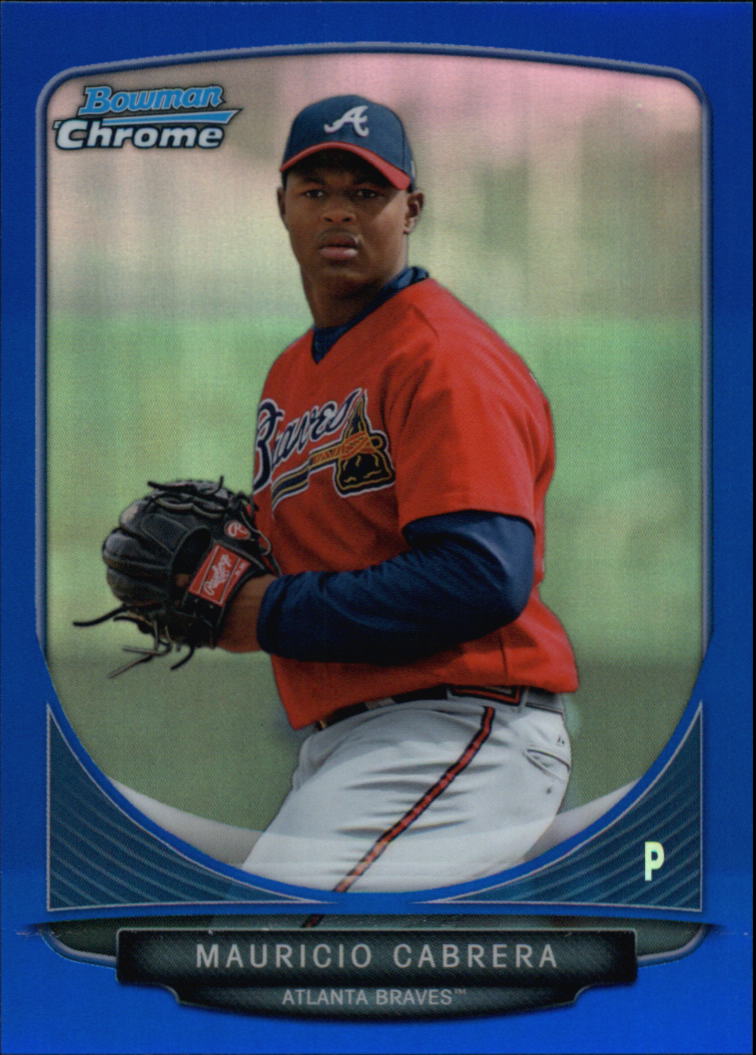 2013 Bowman Chrome Prospects Blue Refractors #BCP114 Mauricio Cabrera