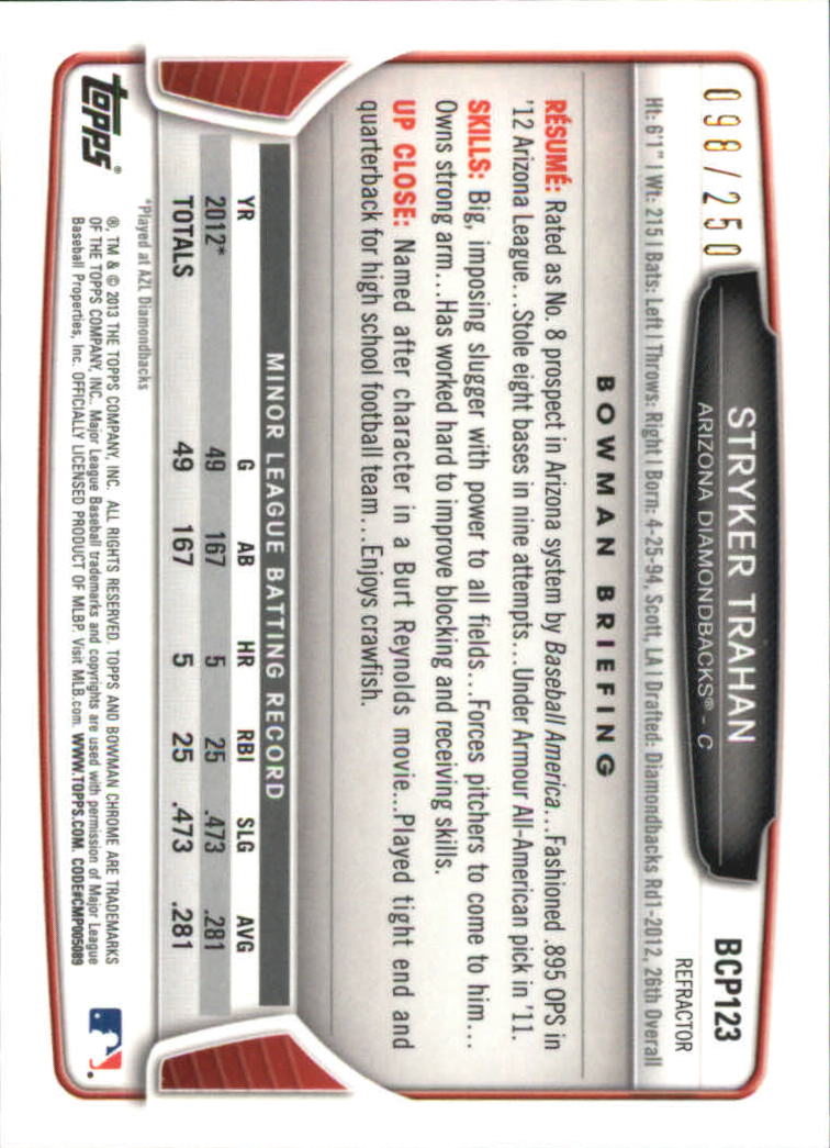 2013 Bowman Chrome Baseball Part 4 - Picture 37 of 316