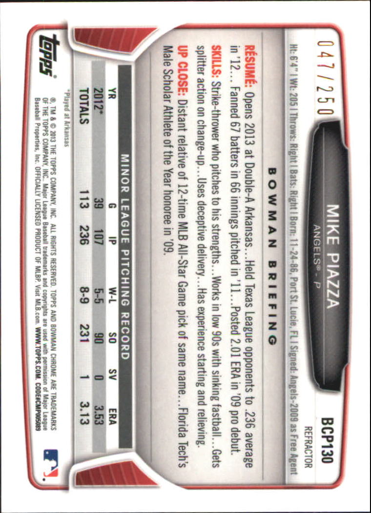 2013 Bowman Chrome Baseball Part 4 - Picture 39 of 316