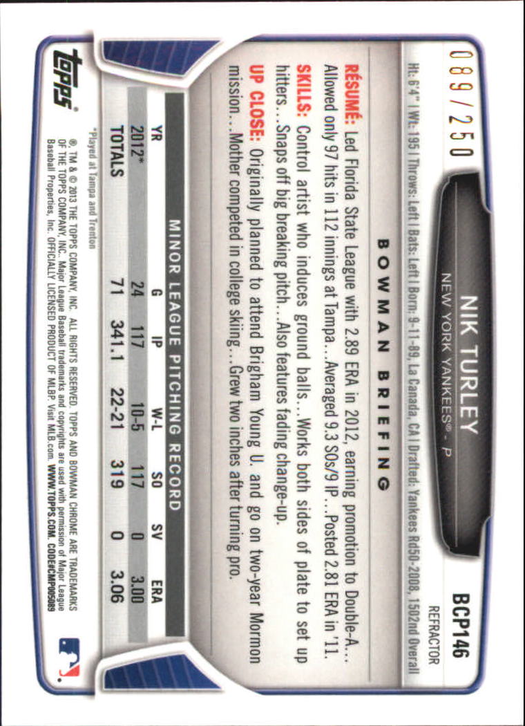2013 Bowman Chrome Baseball Part 4 - Picture 43 of 316