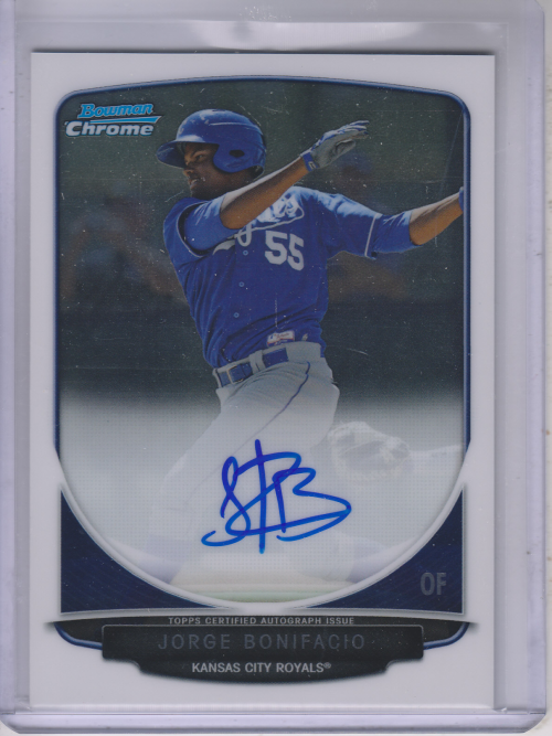 2013 Bowman Chrome Prospect Autographs #JB Jorge Bonifacio