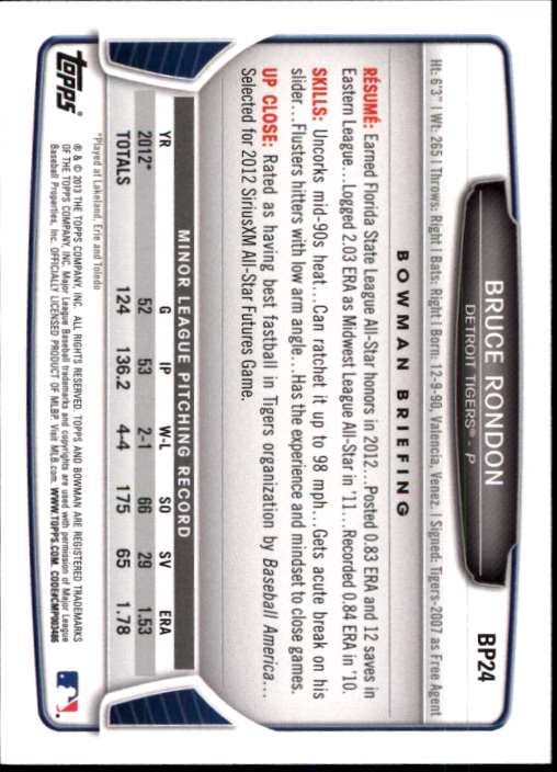 2013 Bowman Baseball "Prospects Hometown" Insert Parallel Cards - Picture 15 of 58