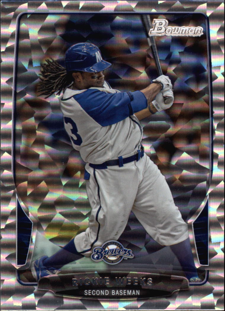 2013 Bowman Baseball "Main Set Red and Silver Ice" Parallel Cards - Picture 25 of 31