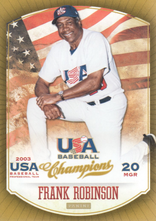2013 USA Baseball Champions #33 Frank Robinson