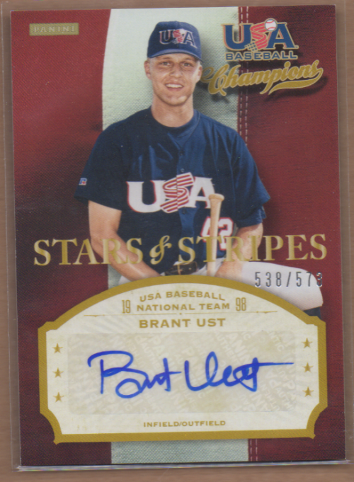 2013 USA Baseball Champions Stars and Stripes Signatures #10 Brant Ust/573