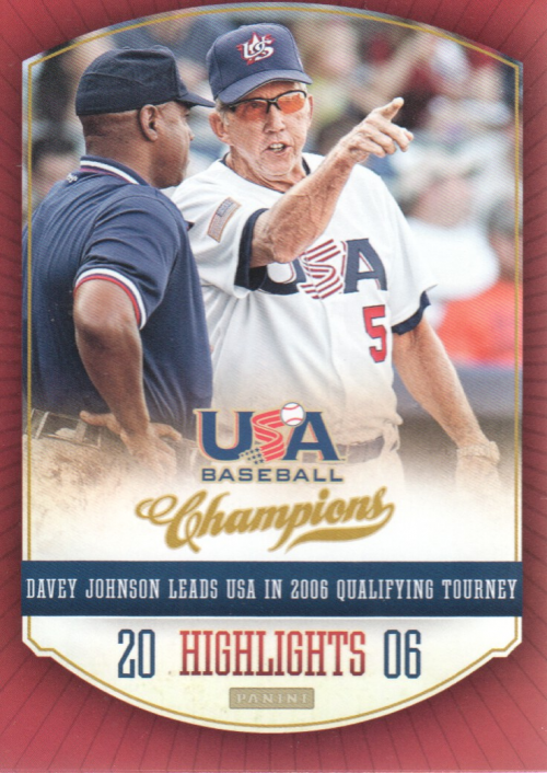 2013 USA Baseball Champions Highlights #8 Davey Johnson