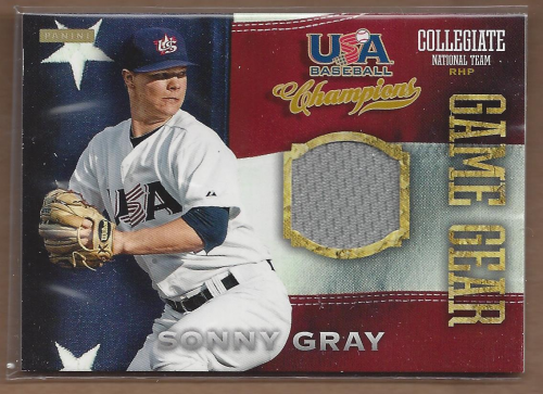 2013 USA Baseball Champions Game Gear Jerseys #61 Sonny Gray