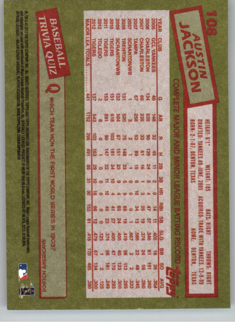 Sports Card Back