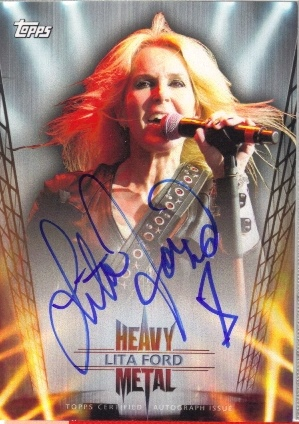 2013 Topps Archives Heavy Metal Autographs #LF Lita Ford