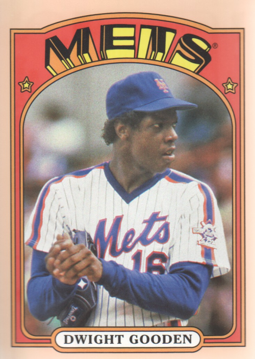 2013 Topps Archives Day Glow #34 Dwight Gooden