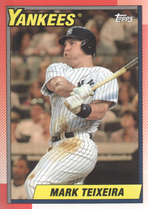 2013 Topps Archives Day Glow #191 Mark Teixeira