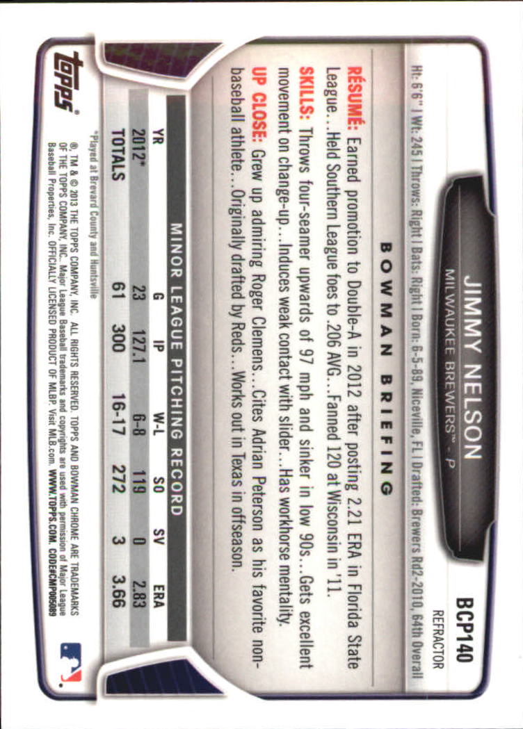 2013 Bowman Chrome Baseball Part 4 - Picture 92 of 316
