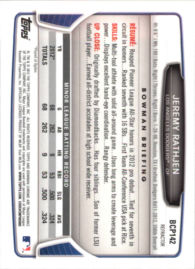 2013 Bowman Chrome Baseball Part 4 - Picture 96 of 316