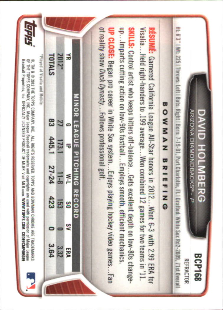 2013 Bowman Chrome Baseball Part 4 - Picture 114 of 316