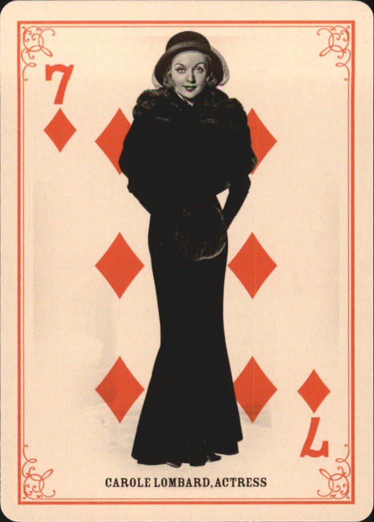 2013 Panini Golden Age Playing Cards #27 Carole Lombard back image