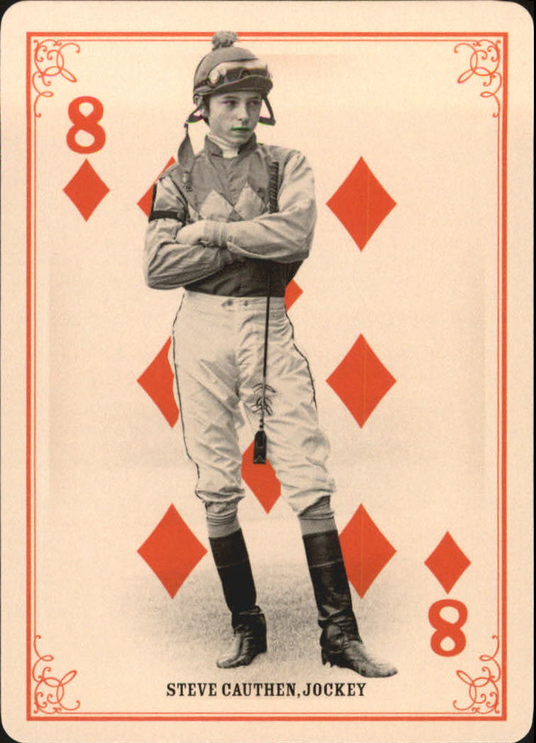 2013 Panini Golden Age Playing Cards #4 Steve Cauthen back image