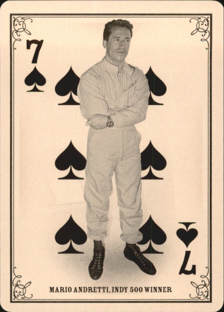 2013 Panini Golden Age Playing Cards #1 Mario Andretti back image