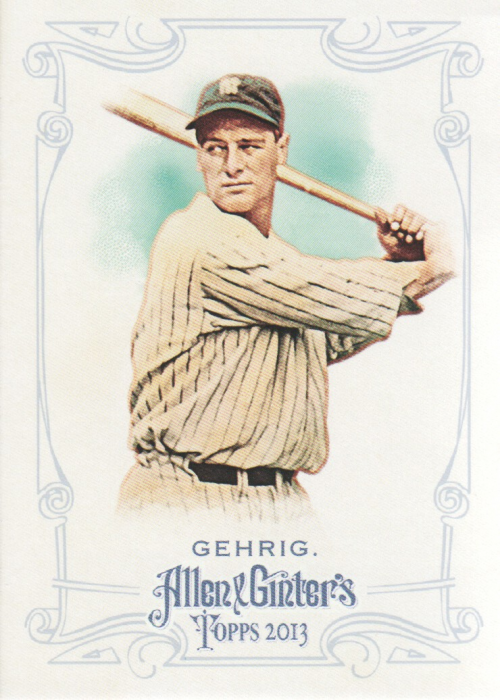2013 Topps Allen and Ginter #75 Lou Gehrig