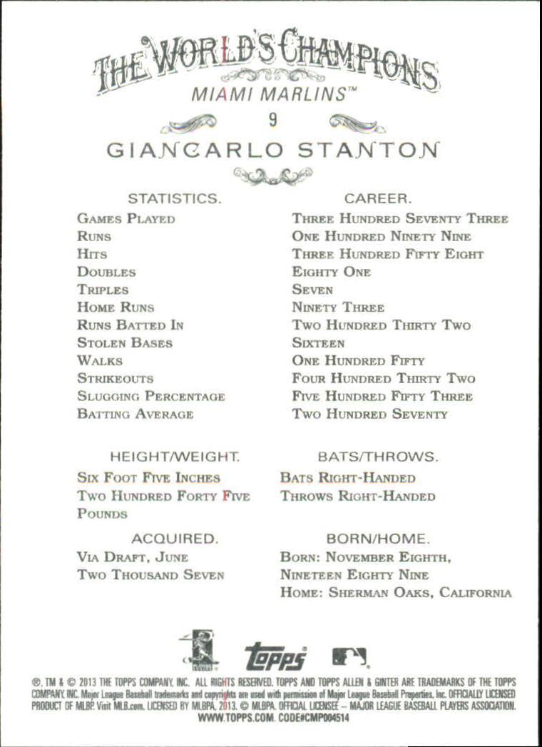 2013 Topps Allen & Ginter Baseball Part 2 - Picture 411 of 455