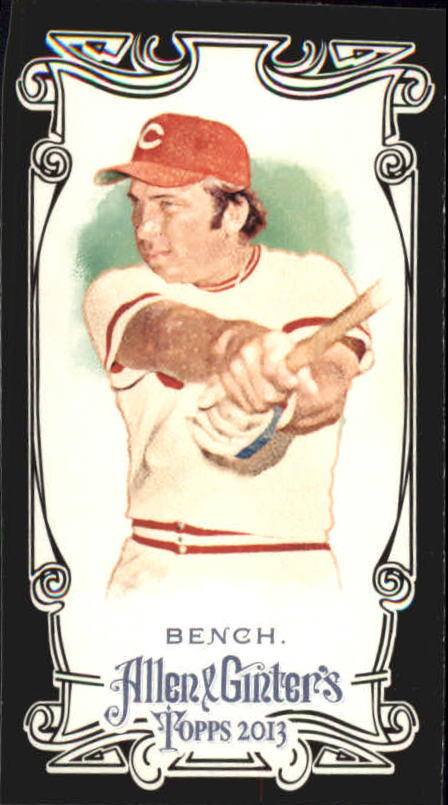 2013 Topps Allen and Ginter Mini Black #38 Johnny Bench