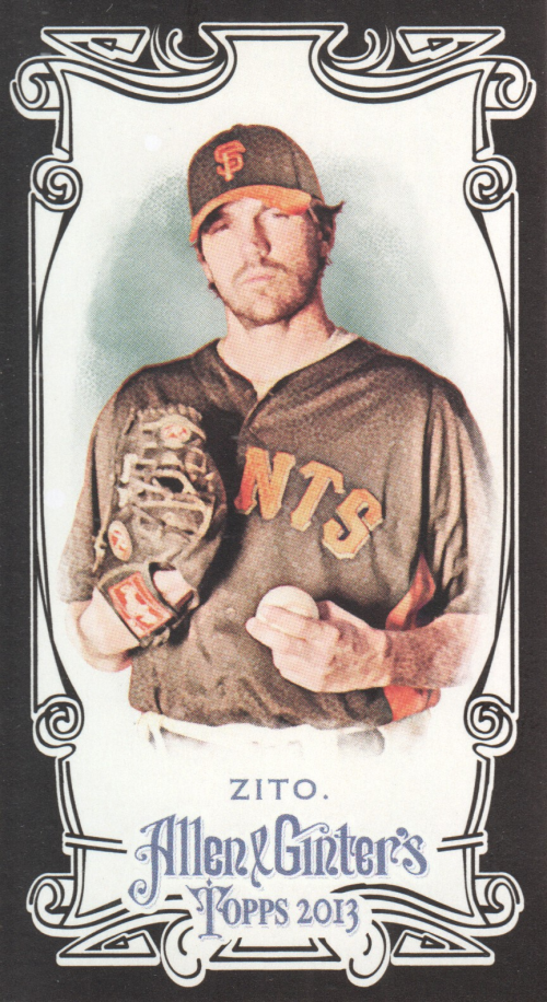 2013 Topps Allen and Ginter Mini Black #99 Barry Zito