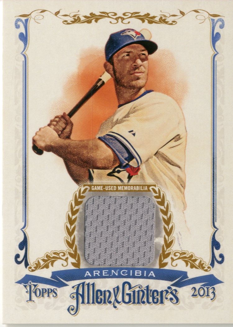 2013 Topps Allen and Ginter Relics #JPA J.P. Arencibia