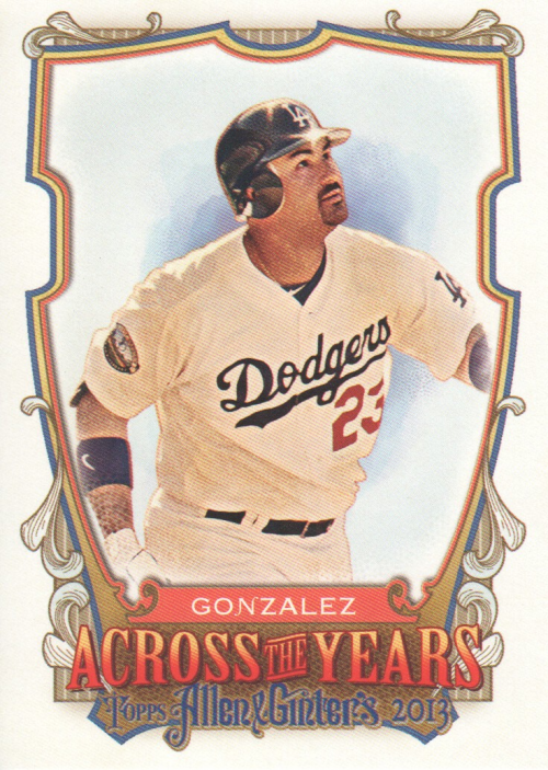 2013 Topps Allen and Ginter Across the Years #AG Adrian Gonzalez