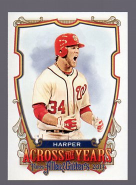 2013 Topps Allen and Ginter Across the Years #BH Bryce Harper