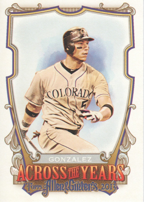 2013 Topps Allen and Ginter Across the Years #CG Carlos Gonzalez