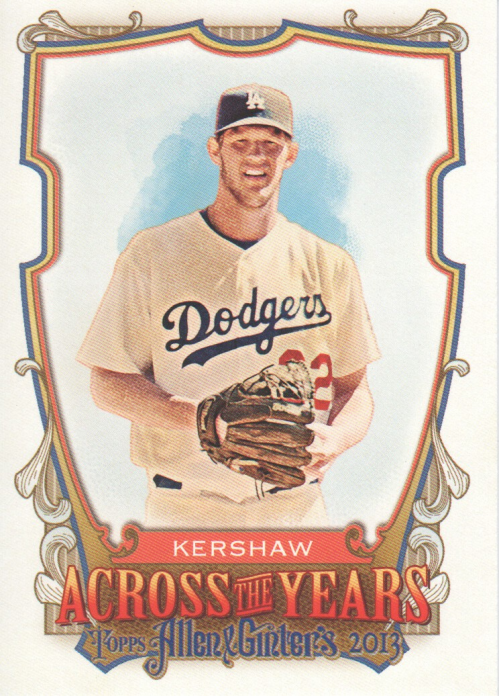 2013 Topps Allen and Ginter Across the Years #CKW Clayton Kershaw