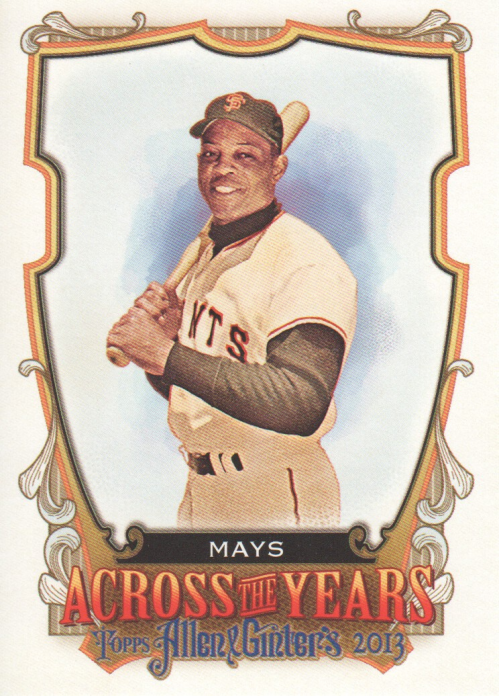 2013 Topps Allen and Ginter Across the Years #WMY Willie Mays