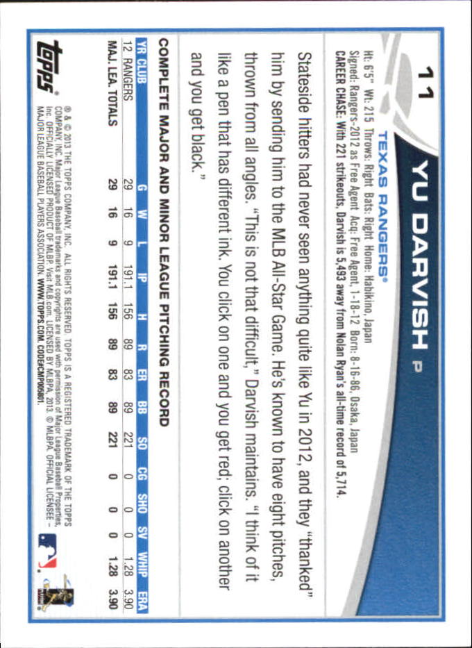 B6474- 2013 Topps Mini Baseball Card #s 1-251 -You Pick- 15+ FREE US SHIP - Picture 21 of 499