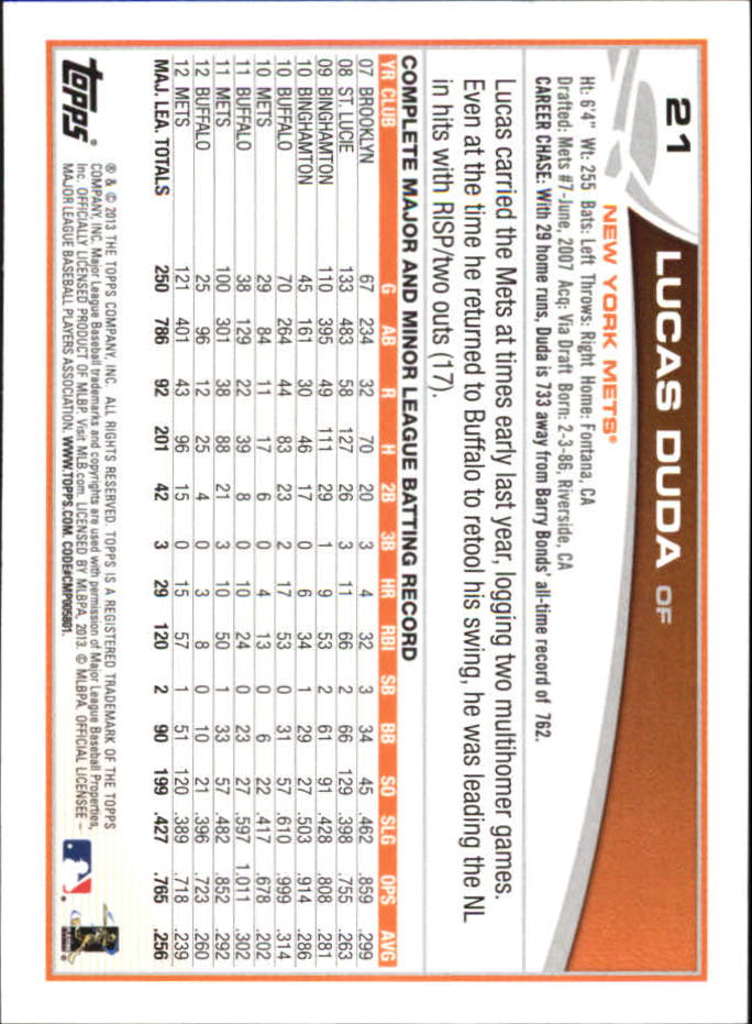 B6474- 2013 Topps Mini Baseball Card #s 1-251 -You Pick- 15+ FREE US SHIP - Picture 41 of 499