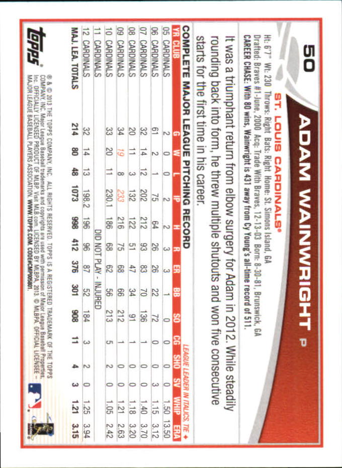 B6474- 2013 Topps Mini Baseball Card #s 1-251 -You Pick- 15+ FREE US SHIP - Picture 99 of 499