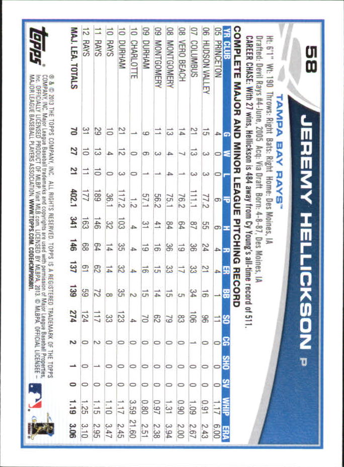 B6474- 2013 Topps Mini Baseball Card #s 1-251 -You Pick- 15+ FREE US SHIP - Picture 115 of 499