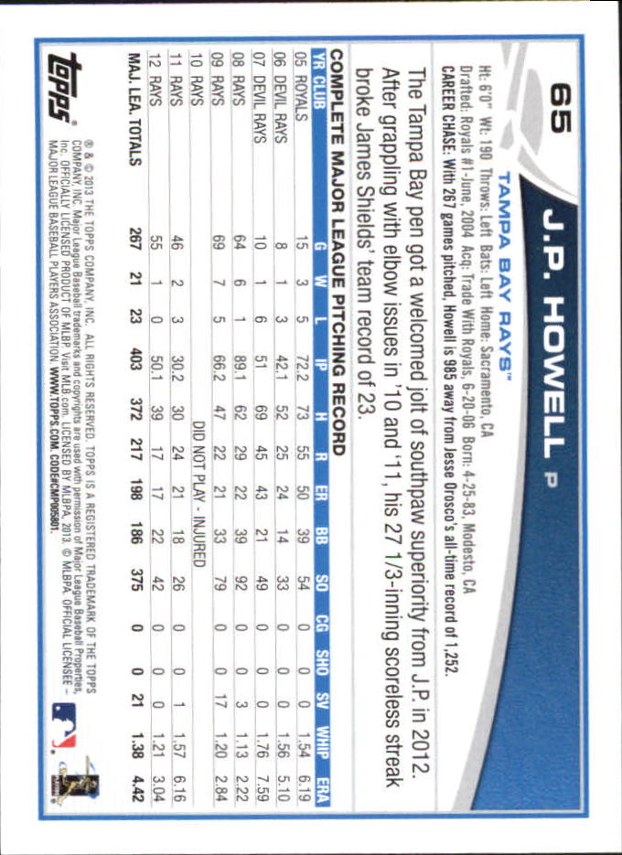 B6474- 2013 Topps Mini Baseball Card #s 1-251 -You Pick- 15+ FREE US SHIP - Picture 129 of 499