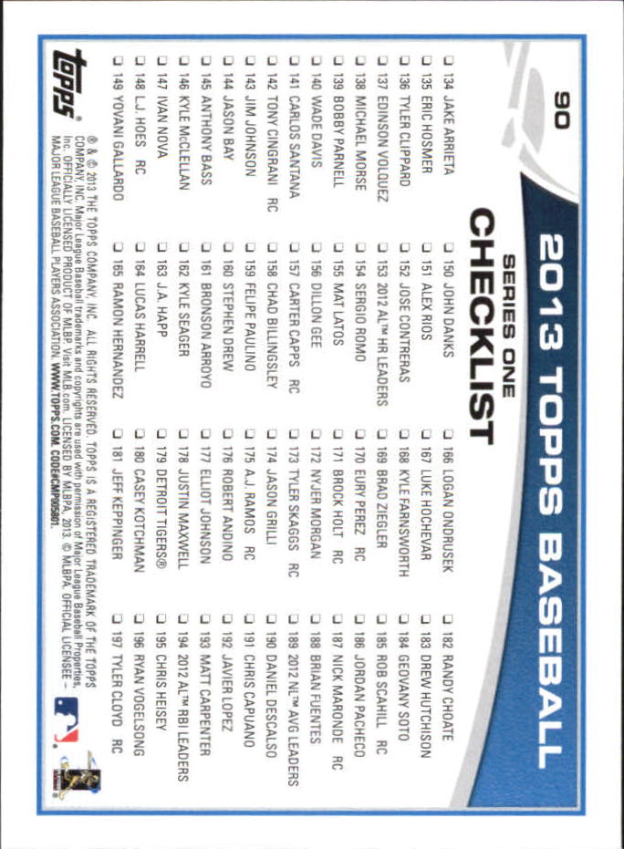 B6474- 2013 Topps Mini Baseball Card #s 1-251 -You Pick- 15+ FREE US SHIP - Picture 179 of 499