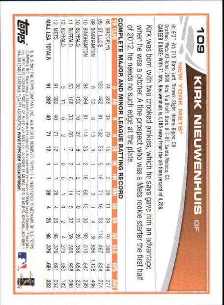 B6474- 2013 Topps Mini Baseball Card #s 1-251 -You Pick- 15+ FREE US SHIP - Picture 217 of 499