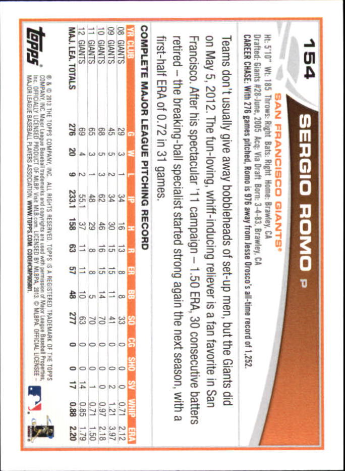 B6474- 2013 Topps Mini Baseball Card #s 1-251 -You Pick- 15+ FREE US SHIP - Picture 307 of 499