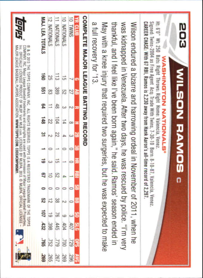 B6474- 2013 Topps Mini Baseball Card #s 1-251 -You Pick- 15+ FREE US SHIP - Picture 403 of 499