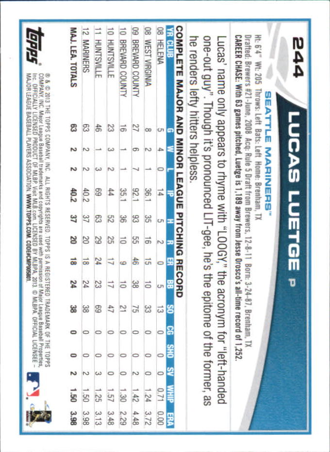 B6474- 2013 Topps Mini Baseball Card #s 1-251 -You Pick- 15+ FREE US SHIP - Picture 485 of 499