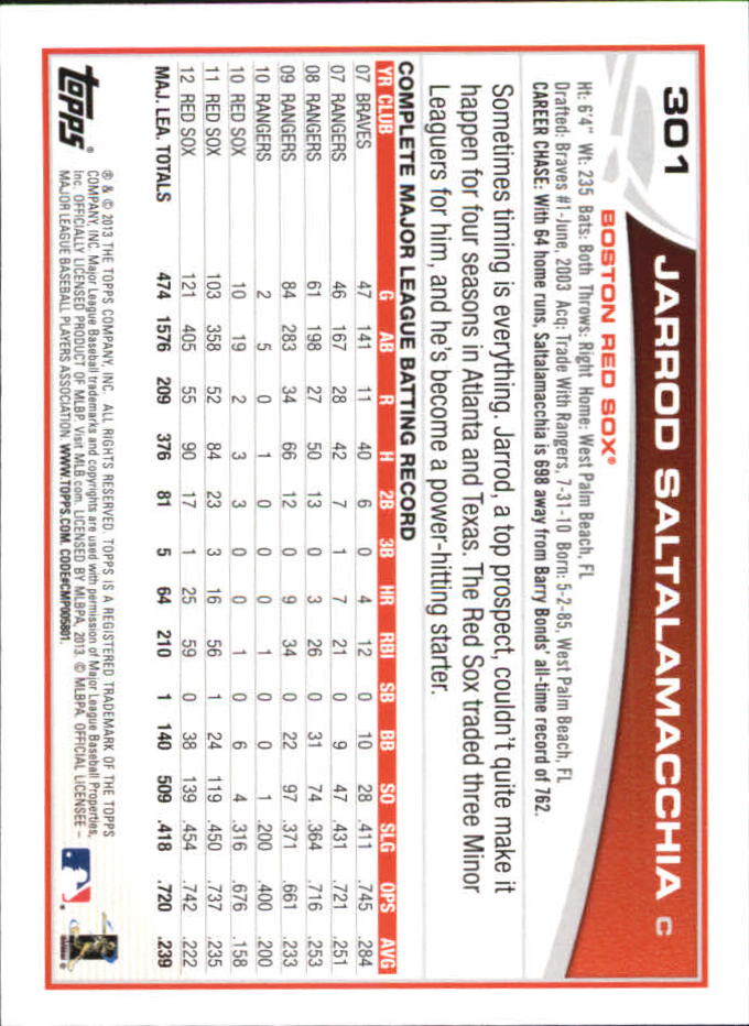 B6474- 2013 Topps Mini Baseball Card #s 252-500 -You Pick- 15+ FREE US SHIP - Picture 101 of 485
