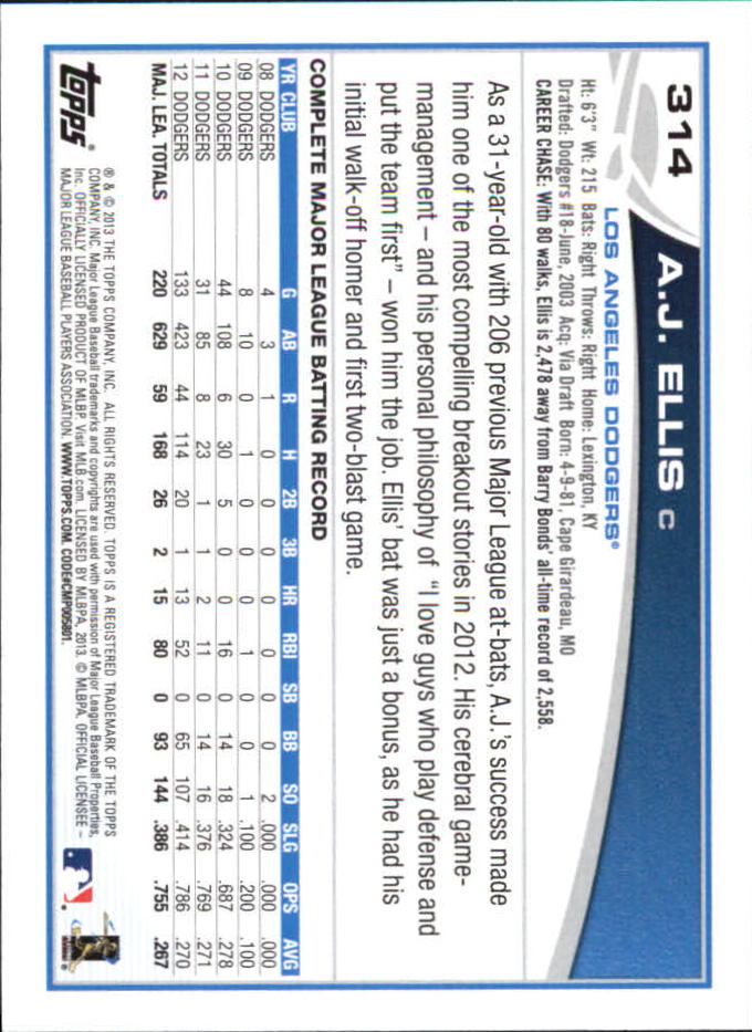 B6474- 2013 Topps Mini Baseball Card #s 252-500 -You Pick- 15+ FREE US SHIP - Picture 127 of 485