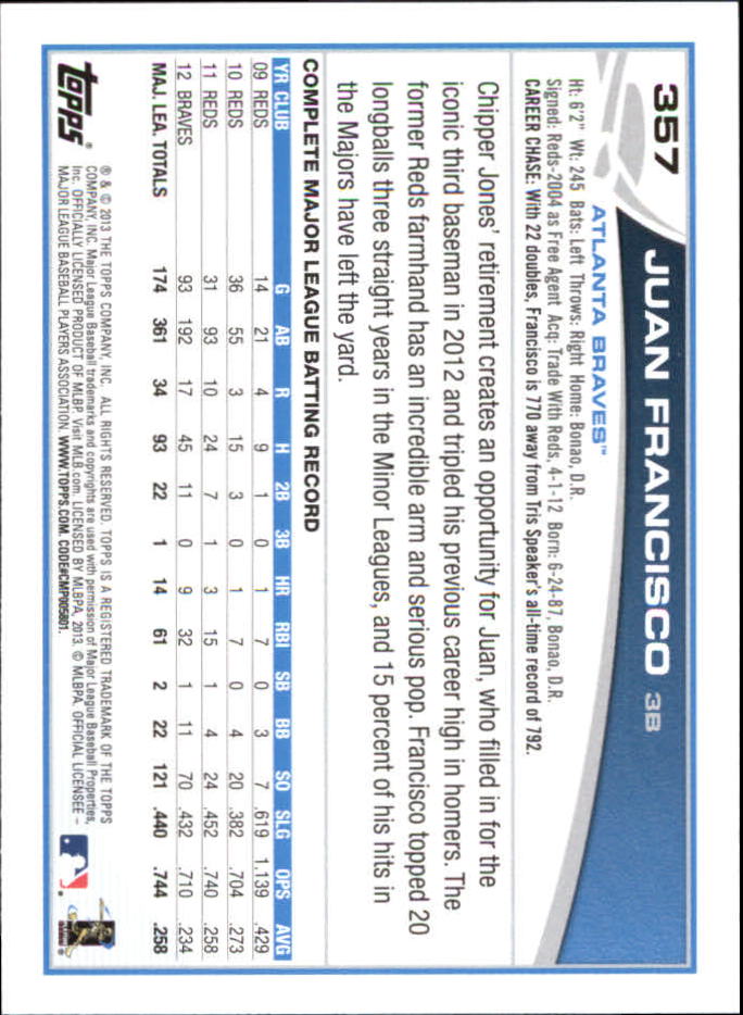 B6474- 2013 Topps Mini Baseball Card #s 252-500 -You Pick- 15+ FREE US SHIP - Picture 211 of 485